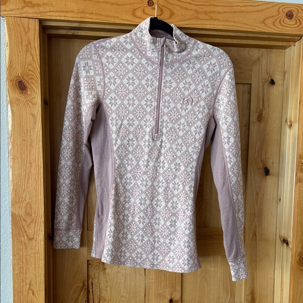 Kari Traa Nordic Patterned Zip Pullover - image 1